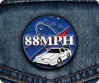 88MPH Space Pin Badge