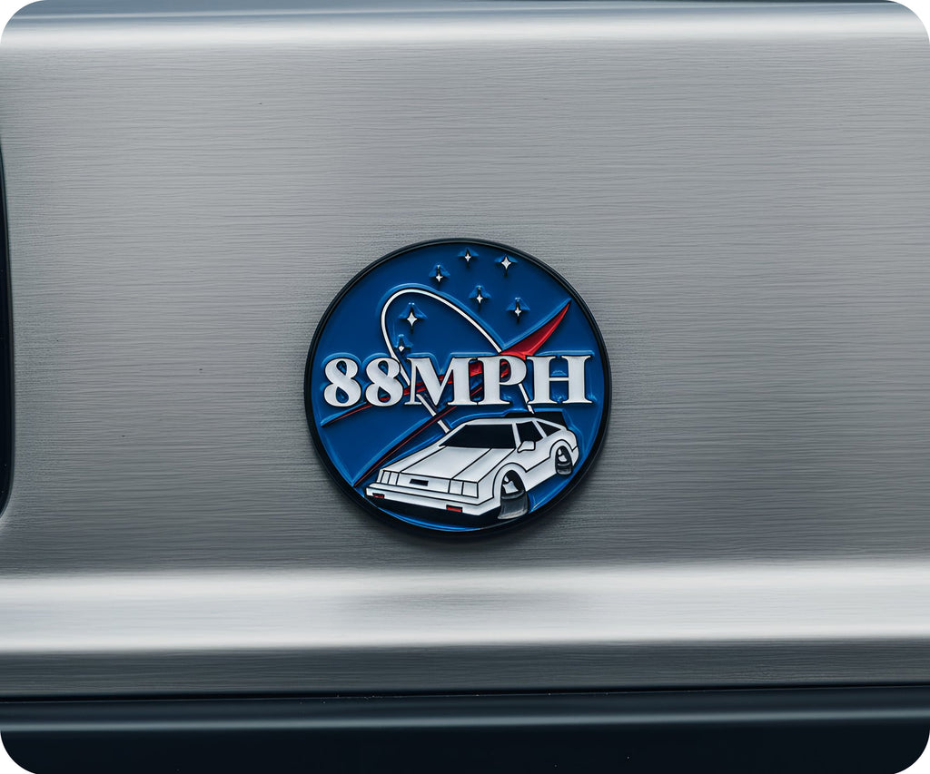 88MPH Space Pin Badge