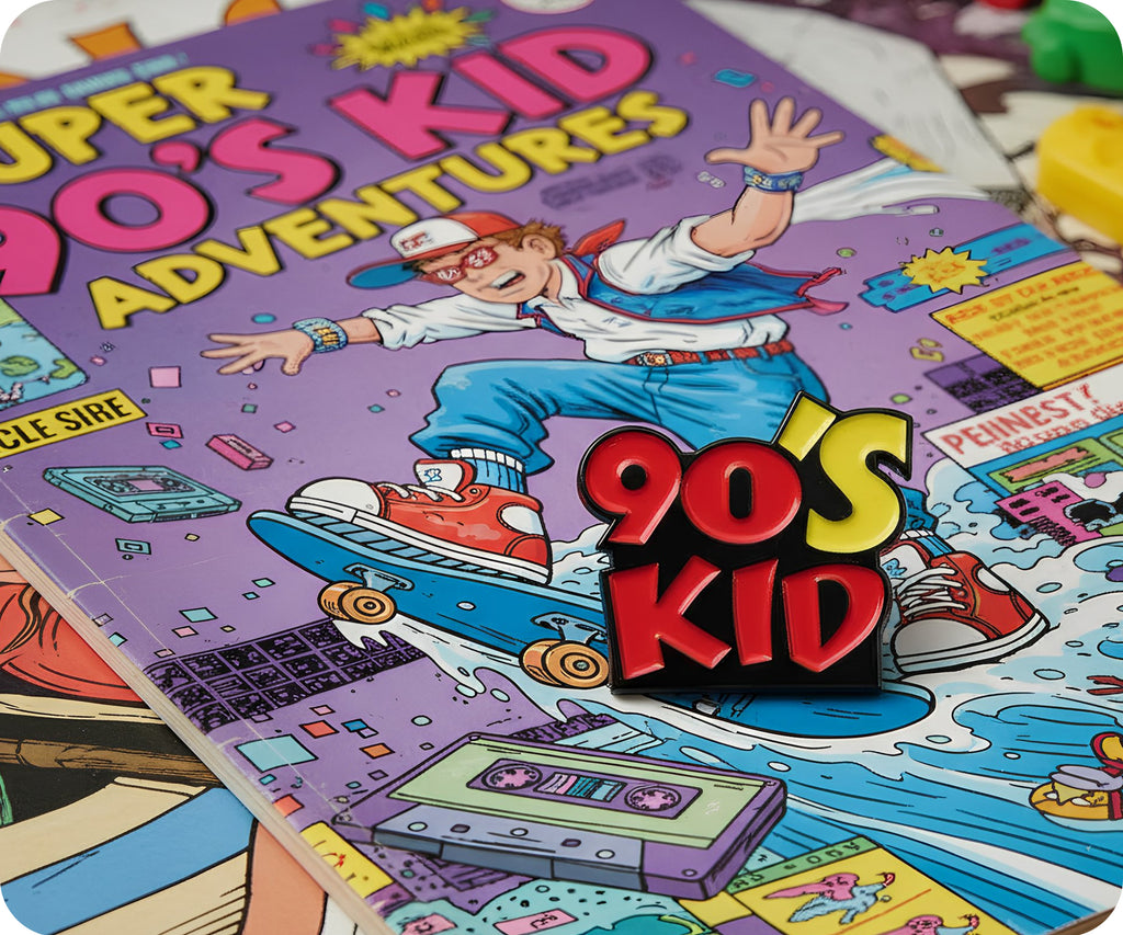 90's Kid Pin Badge