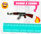 Kalashnikov AK47 Assault Rifle Gun Iron On Patch (9 x 2.8cm)