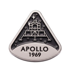 Apollo 1969 Moon Landing Enamel Lapel Pin Badge