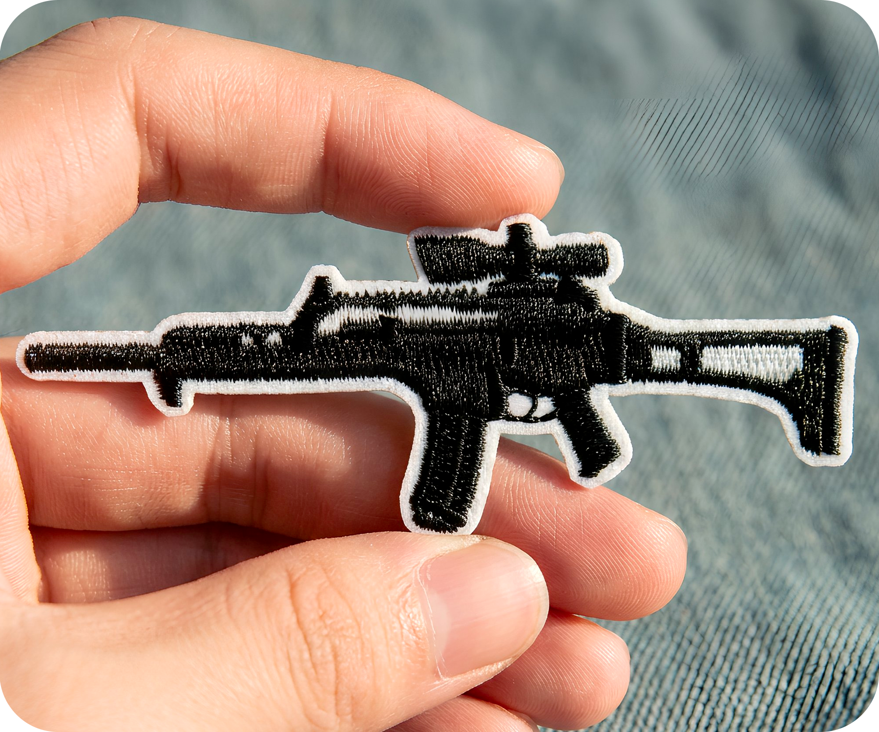 Heckler & Koch G36 Rifle Gun Iron On Patch (8.9 x 3cm) Secondary image