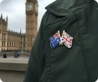 Australia & United Kingdom Friendship Pin Badge