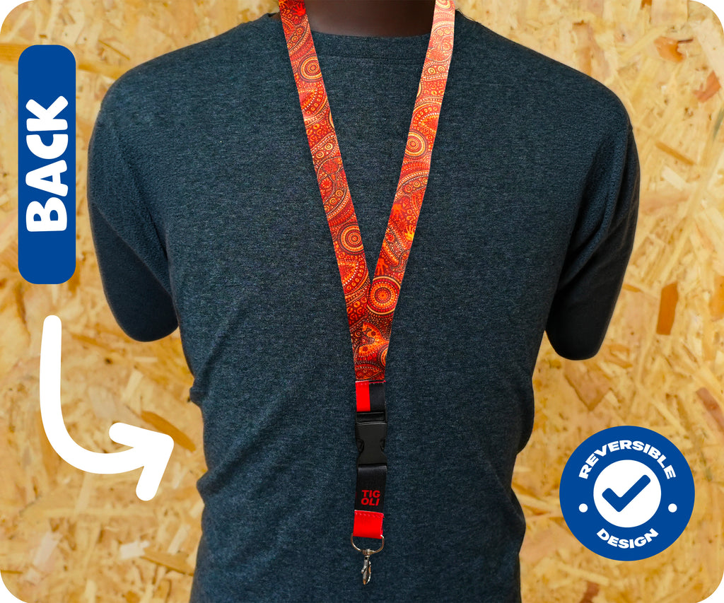 Aboriginal Flag Lanyard