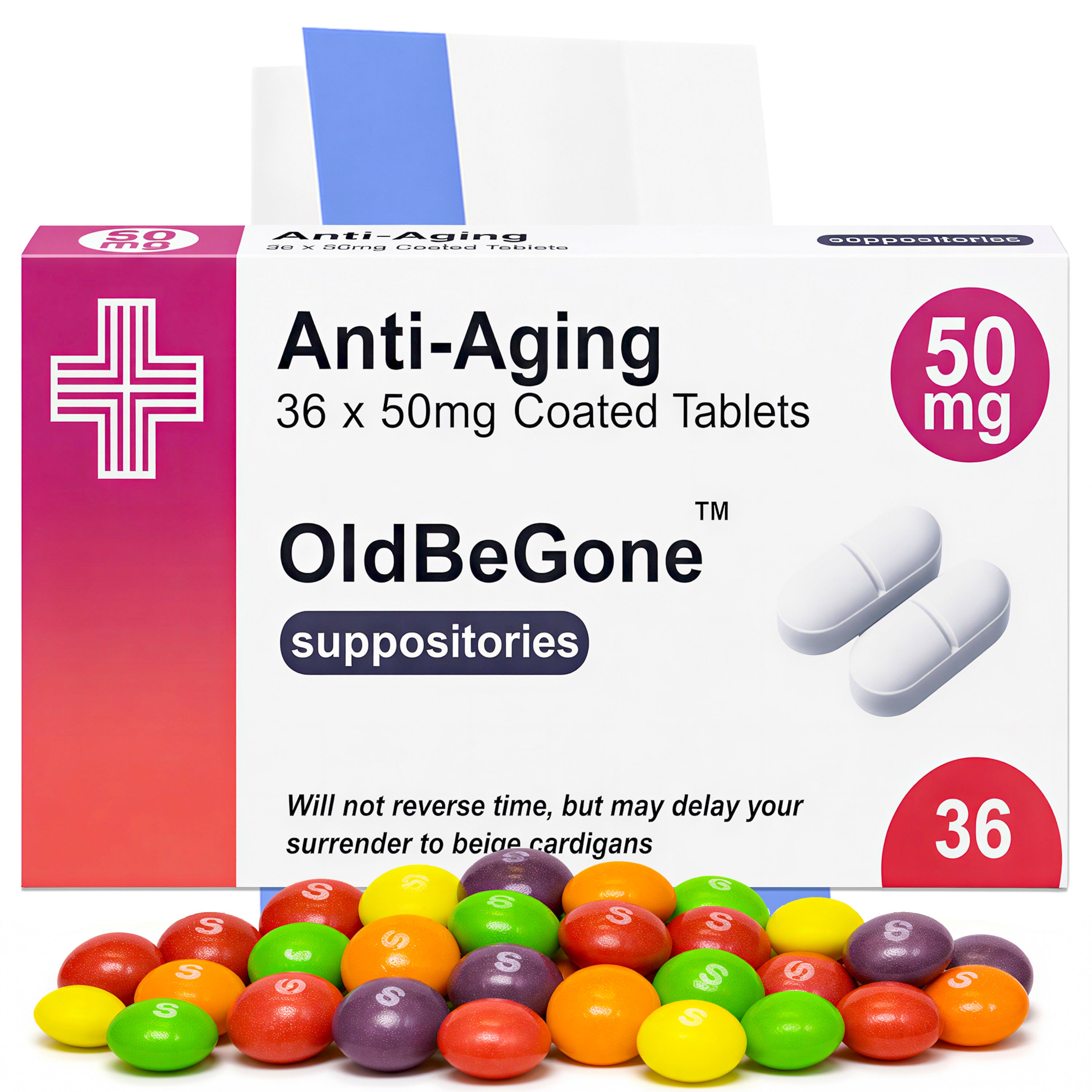 Anti-Aging Prescription Joke Sweets, 36g | Vegan & Vegetarian Main image