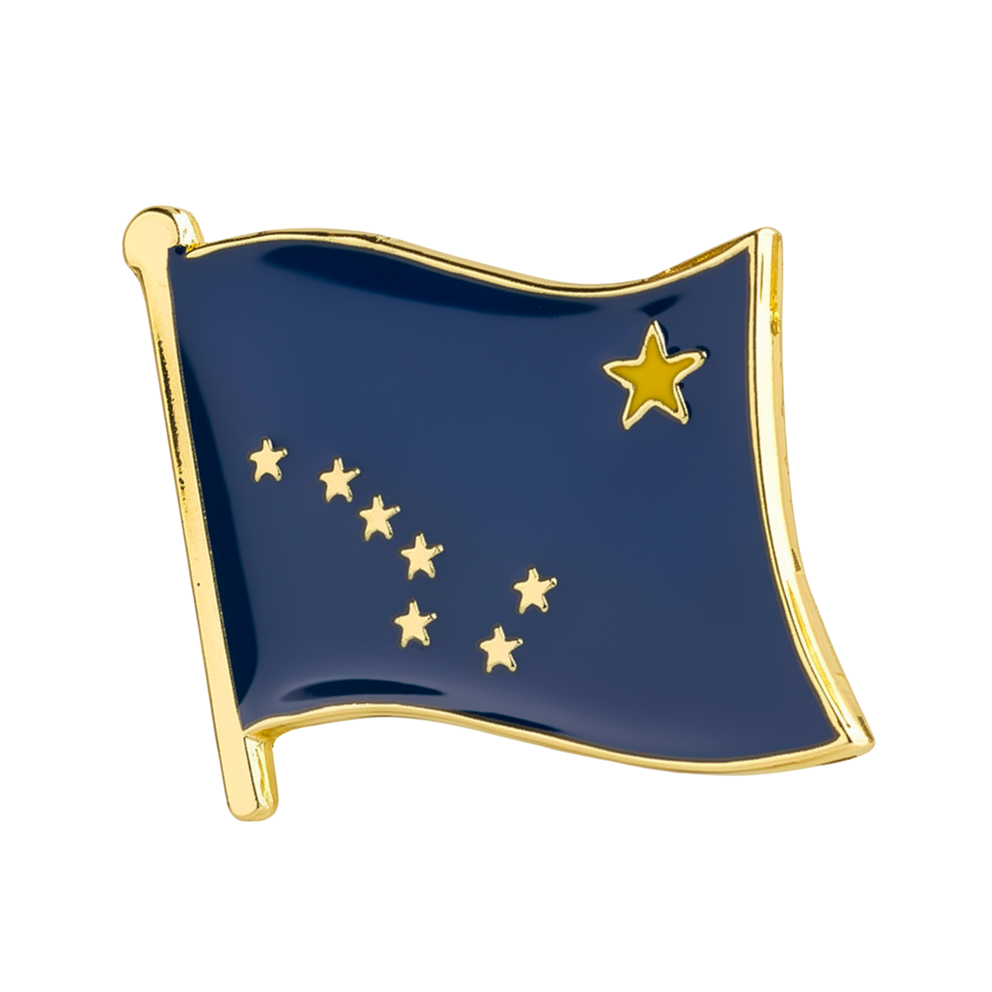 Alaska U.S.A. State Flag Pin Badge