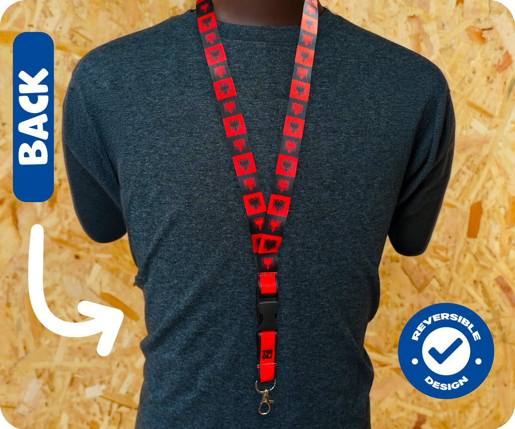Albania Flag Lanyard