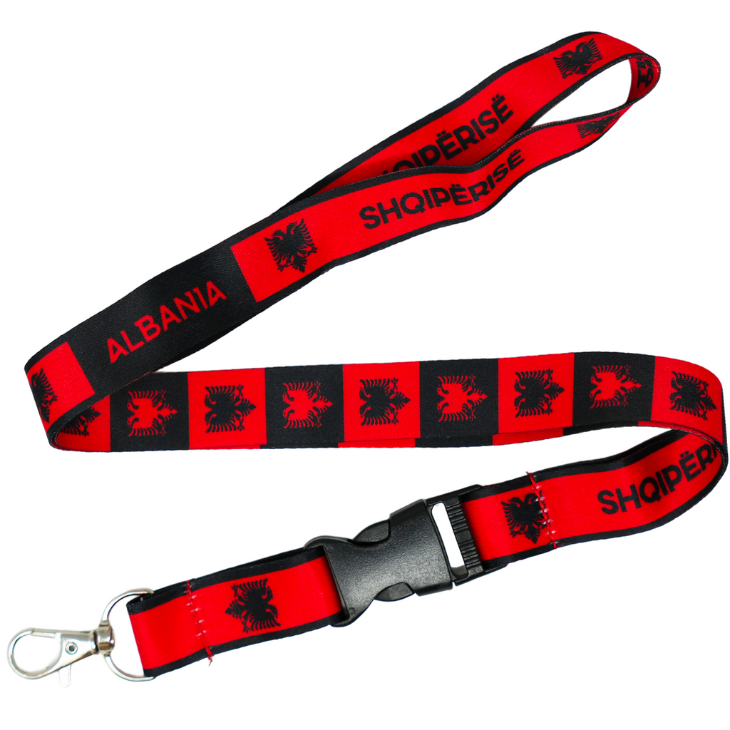 Albania Flag Lanyard