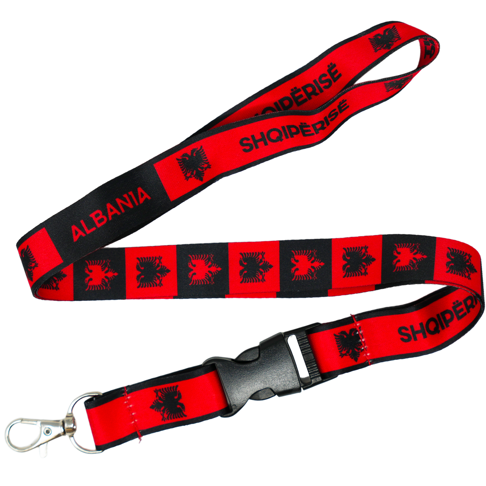 Albania Flag Lanyard