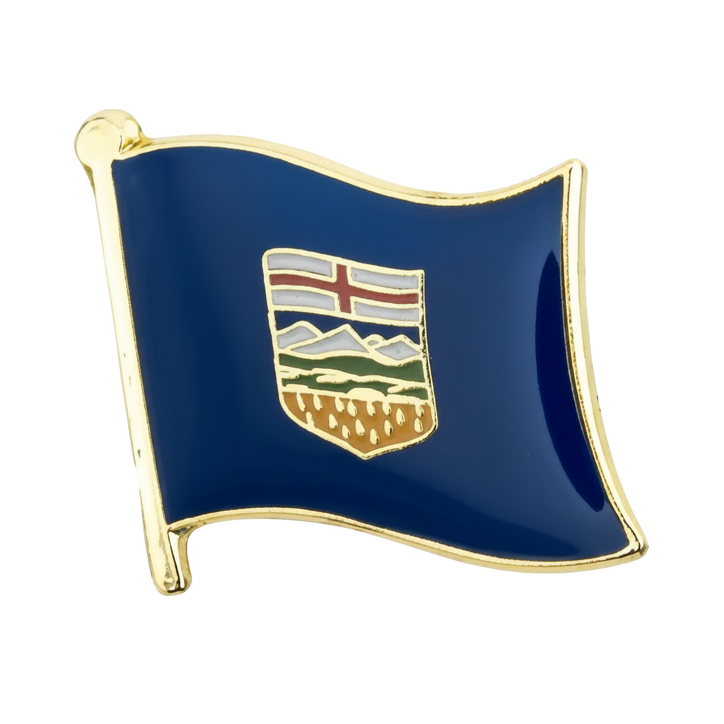 Alberta Canadian Flag Pin Badge
