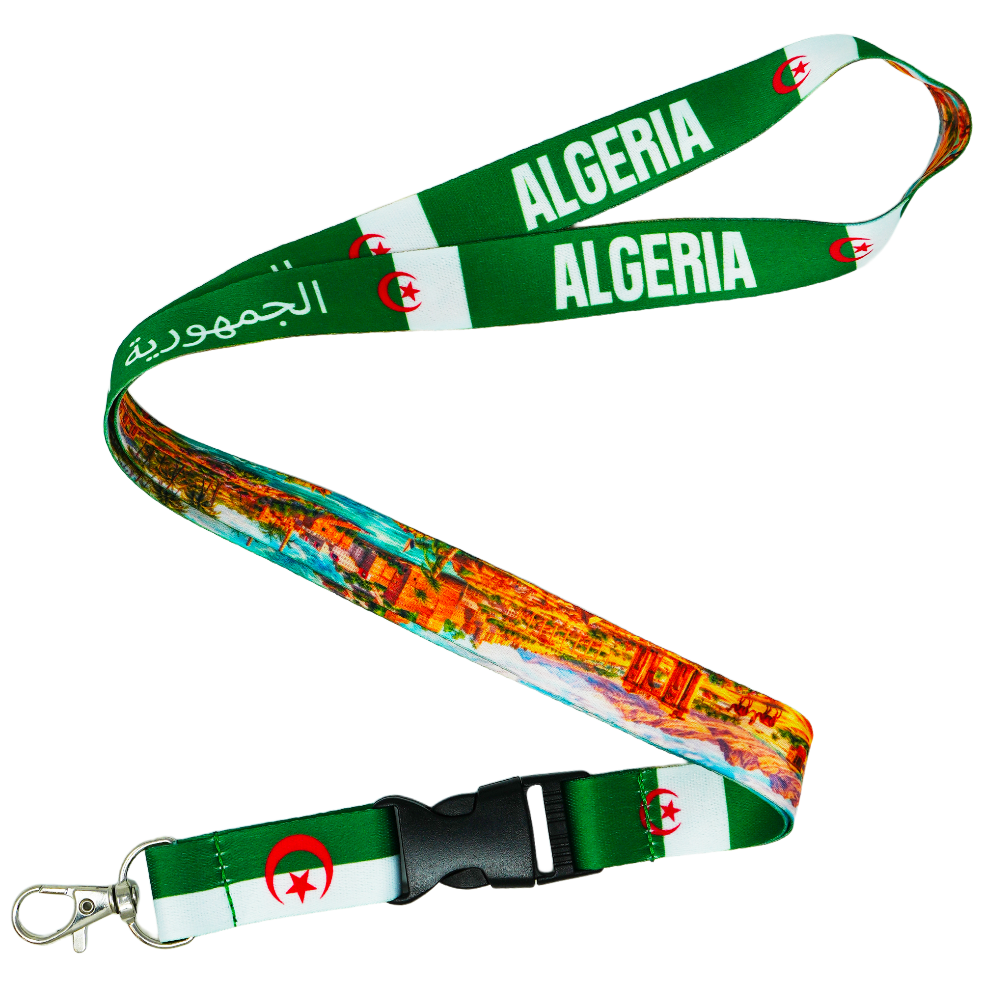 Algeria Flag Lanyard Algerian National Imagen principal del producto