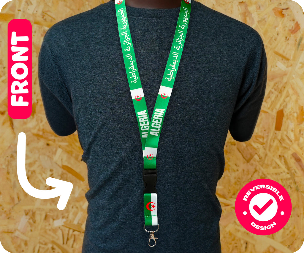 Algeria Flag Lanyard Algerian National