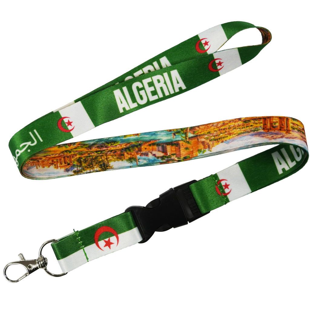 Algeria Flag Lanyard Algerian National