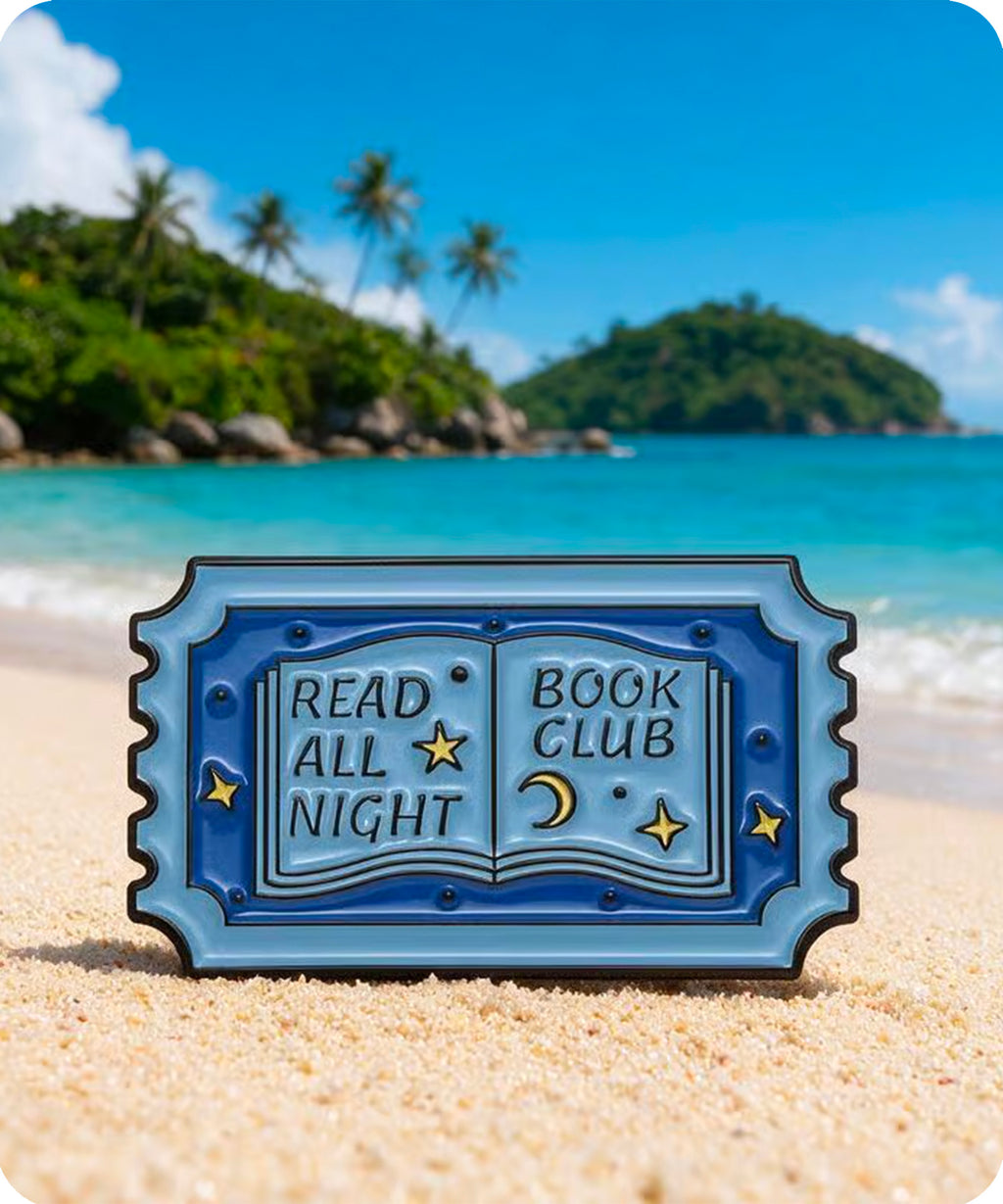 Read All Night Book Club Enamel Pin Badge