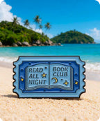 Read All Night Book Club Enamel Pin Badge