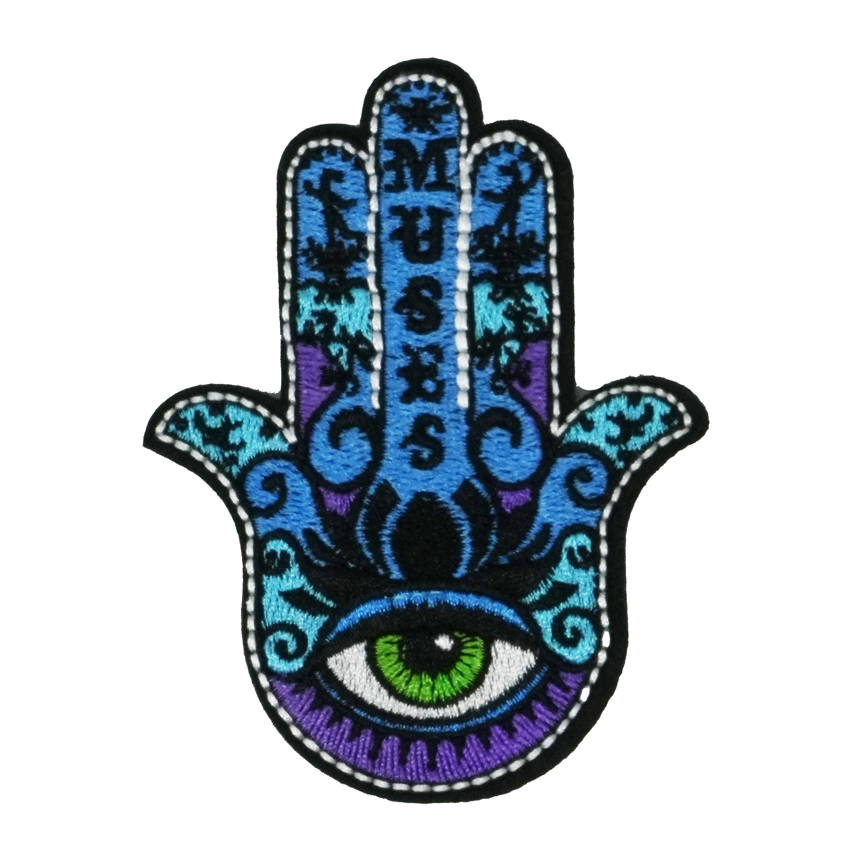 The Hamsa Hand Fatima Patch Iron On (9 x 7cm) Main image