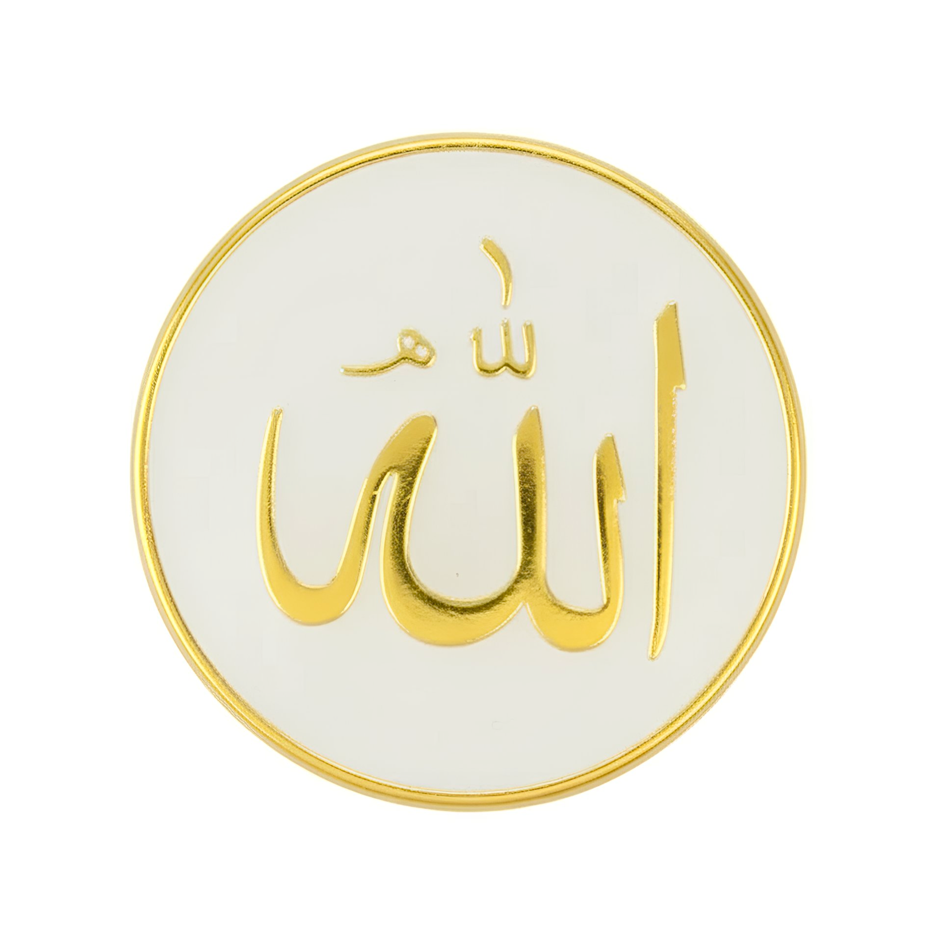 "Allah" (الله) Round Pin Badge Main image
