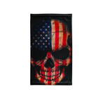 Snood con calavera de Estados Unidos y América – Mascarilla transpirable para cuello