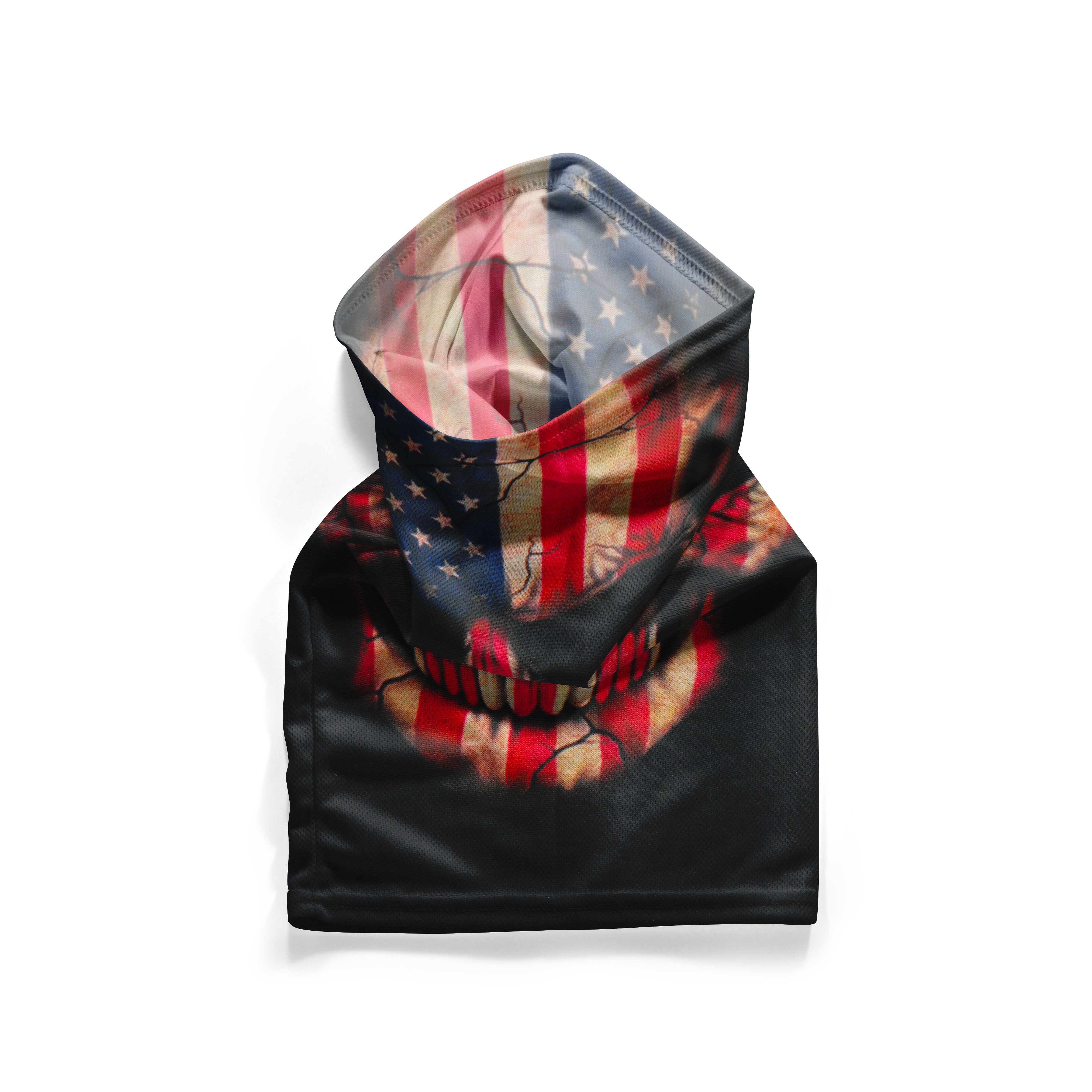 United States Skull America Snood  – Breathable Mask Neck Gaiter Face Covering Secondary image