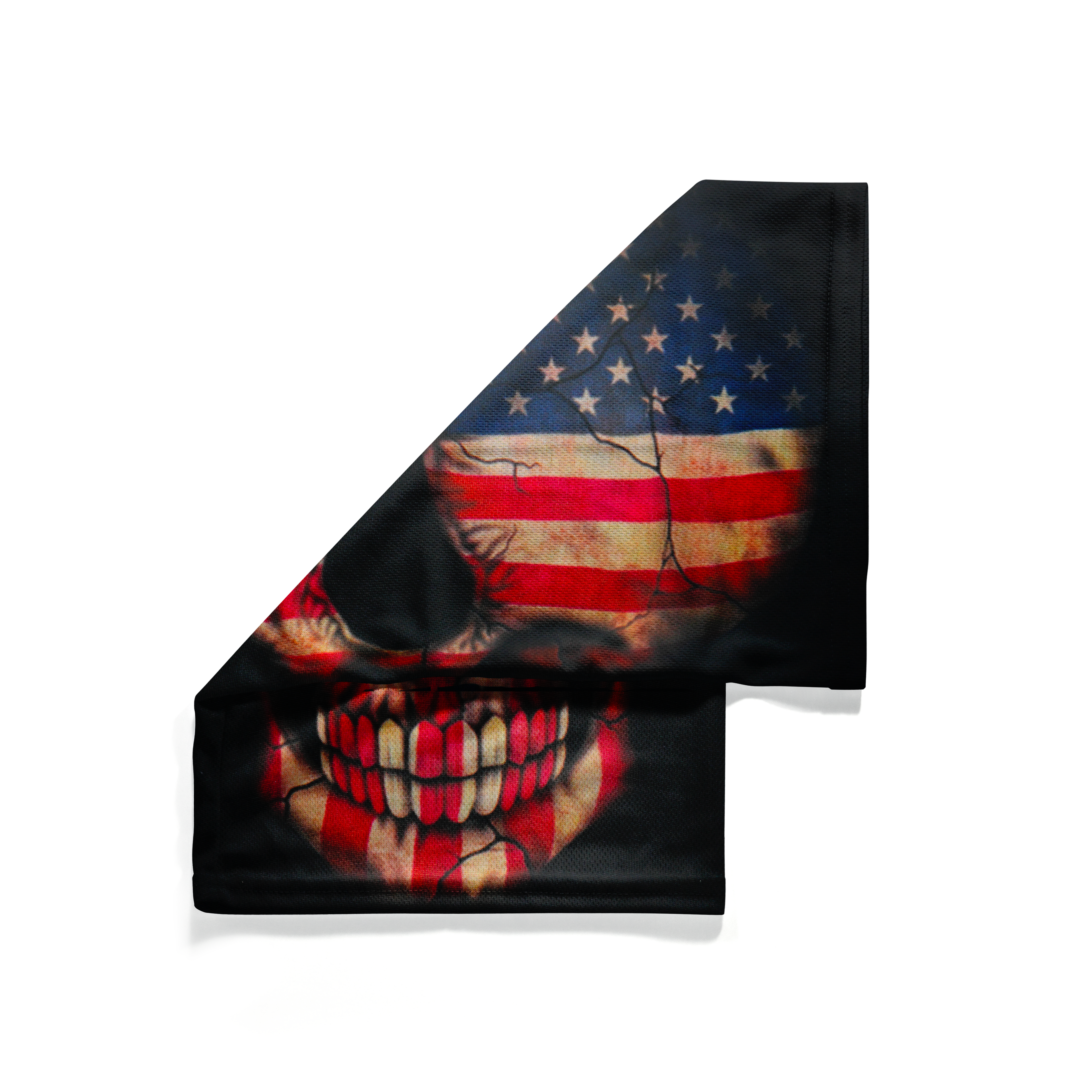 Snood con calavera de Estados Unidos y América – Mascarilla transpirable para cuello