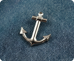Anchor Sailing Pin Badge