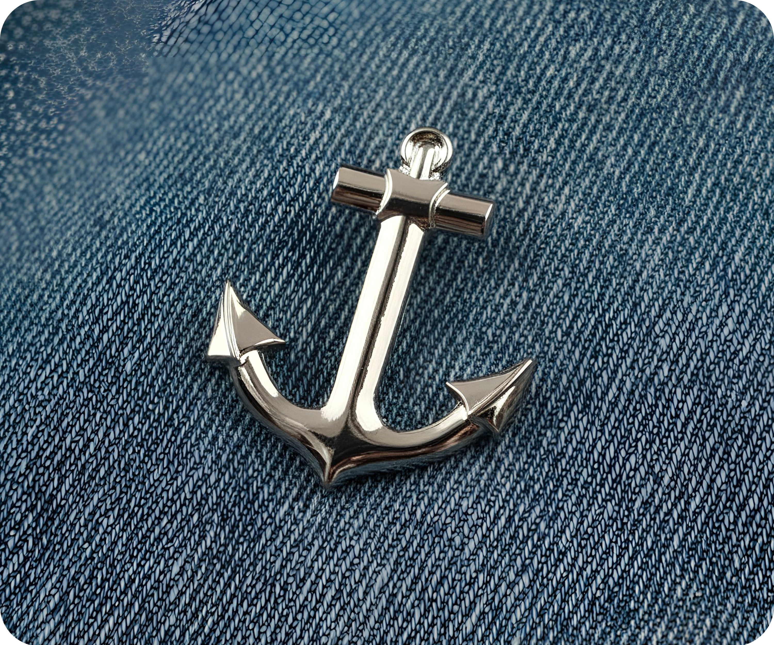 Anchor Sailing Pin Badge
