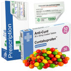 Anti-Cunt Prescription Joke Sweets, 36g | Vegan & Vegetarian