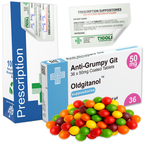 Caramelos de broma con receta médica anti-coños, 36 g | Veganos y vegetarianos
