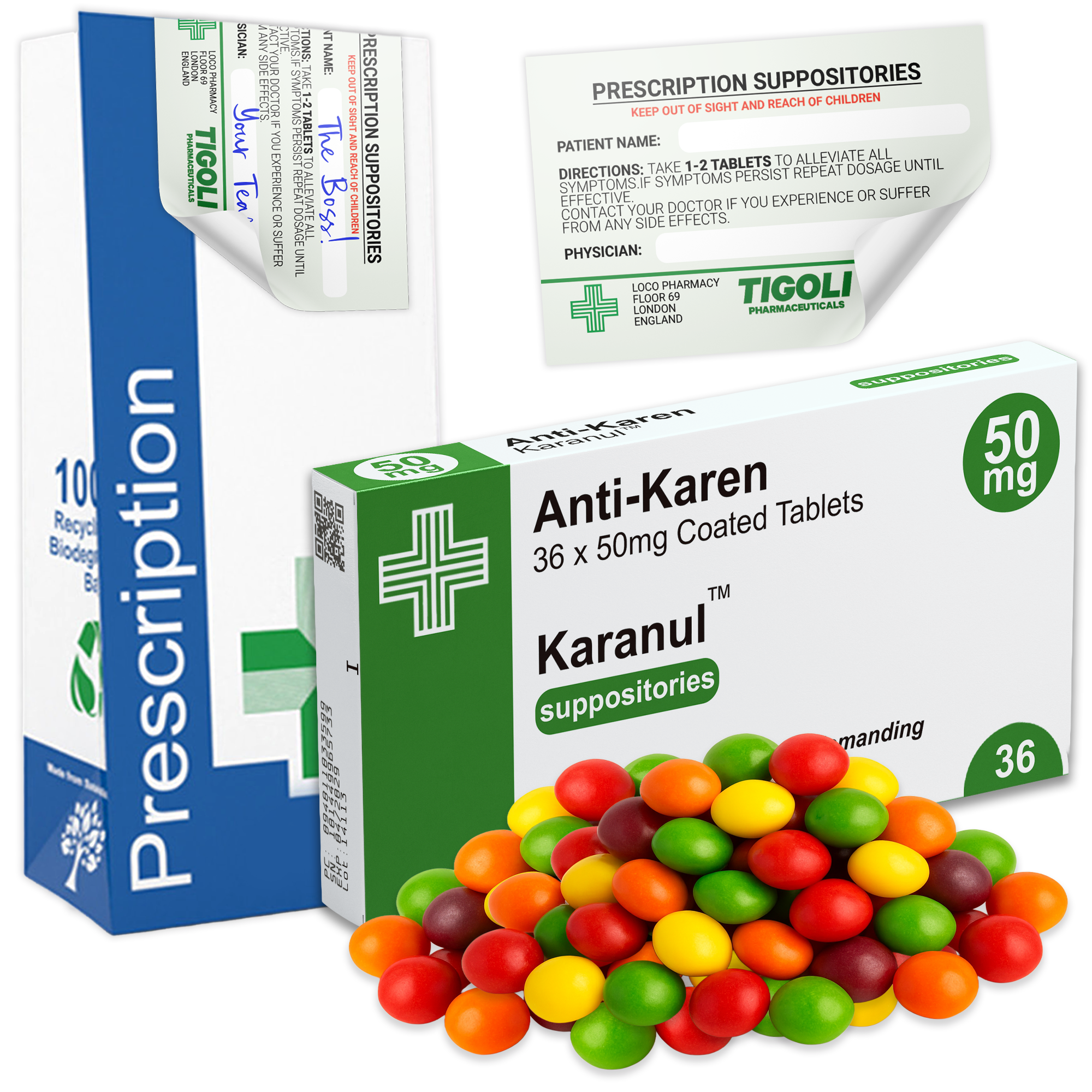 Anti-Karen Prescription Joke Sweets, 36g | Vegan & Vegetarian