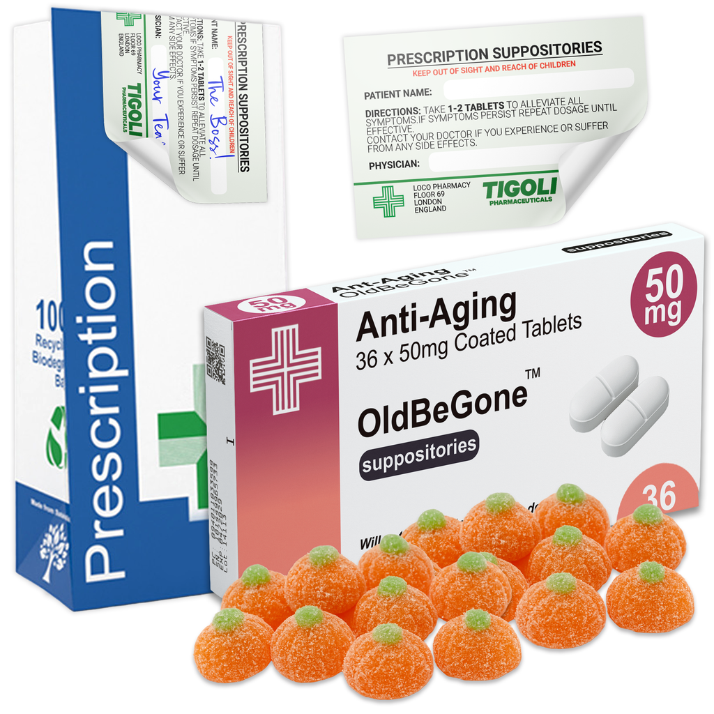 Anti-Aging Prescription Pumpkin Halloween Gummies, 36g | Vegetarian