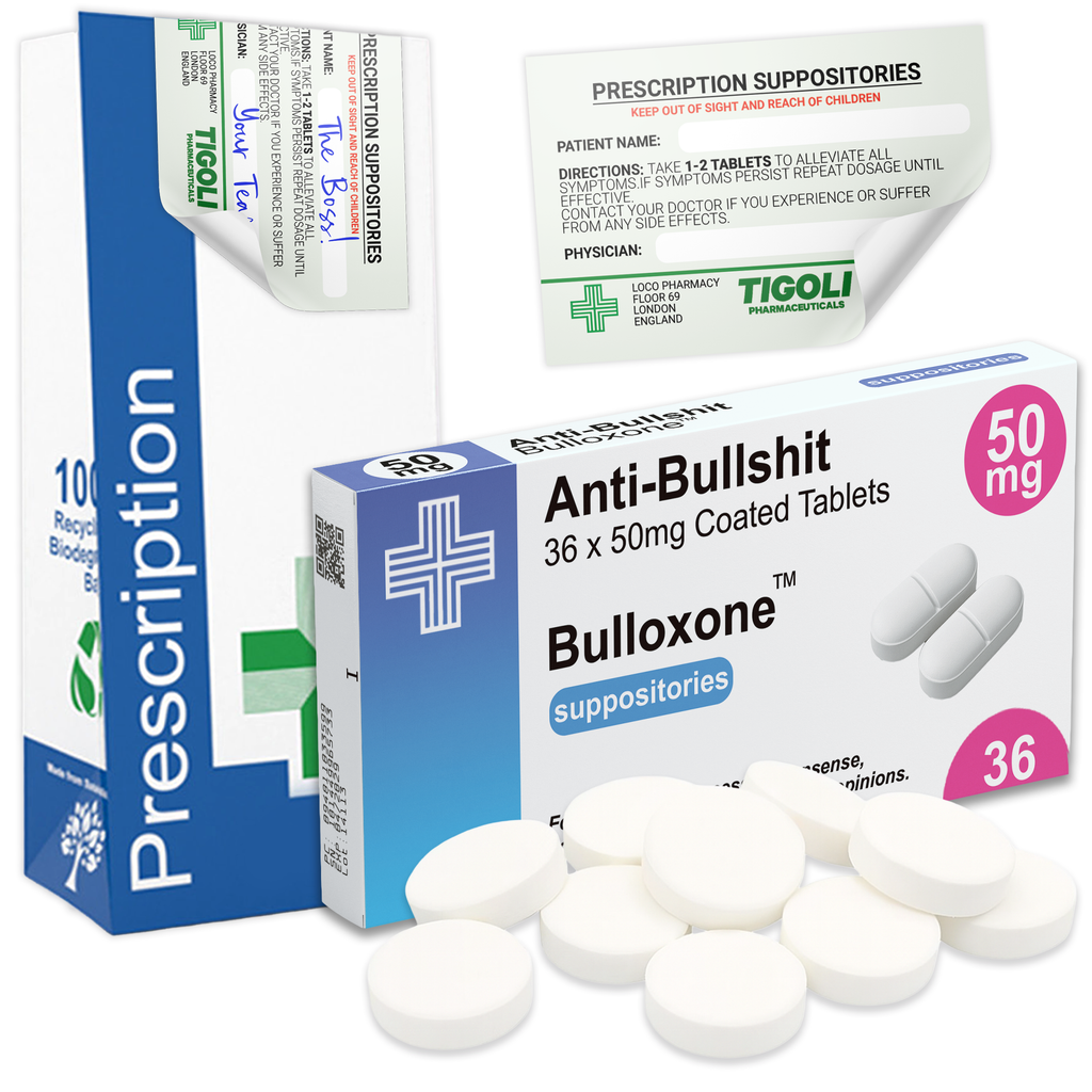 Anti-Bullshit Prescription Strong Mints, 36g | Vegan & Vegetarian