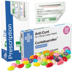 Anti-Cunt Prescription Joke Jelly Beans, 60g | Vegan & Vegetarian
