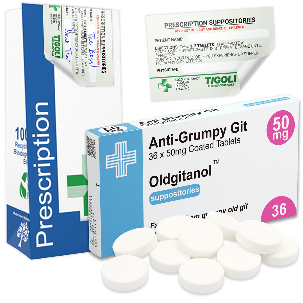 Anti-Grumpy Git Prescription Strong Mints, 36g | Vegan & Vegetarian