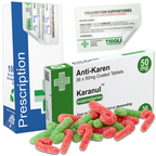 Anti-Karen Prescription Joke Xmas Candy Canes, 36g | Vegan & Vegetarian