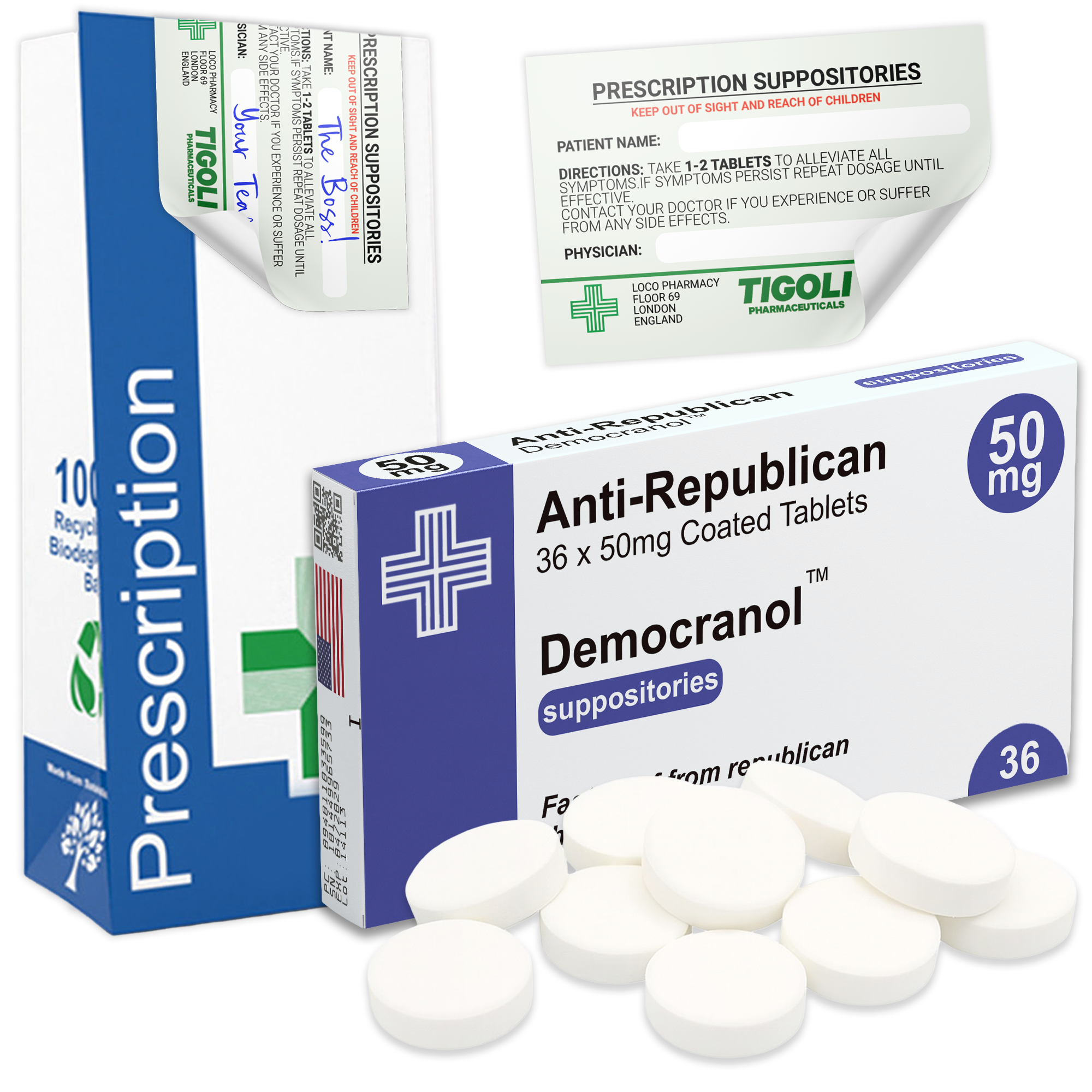 Anti-Republican Prescription Strong Mints, 36g | Vegan & Vegetarian