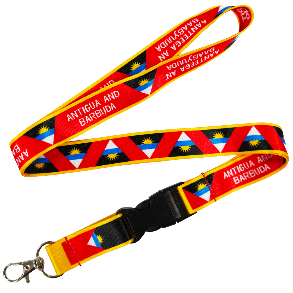 Antigua and Barbuda Flag Lanyard Keychain