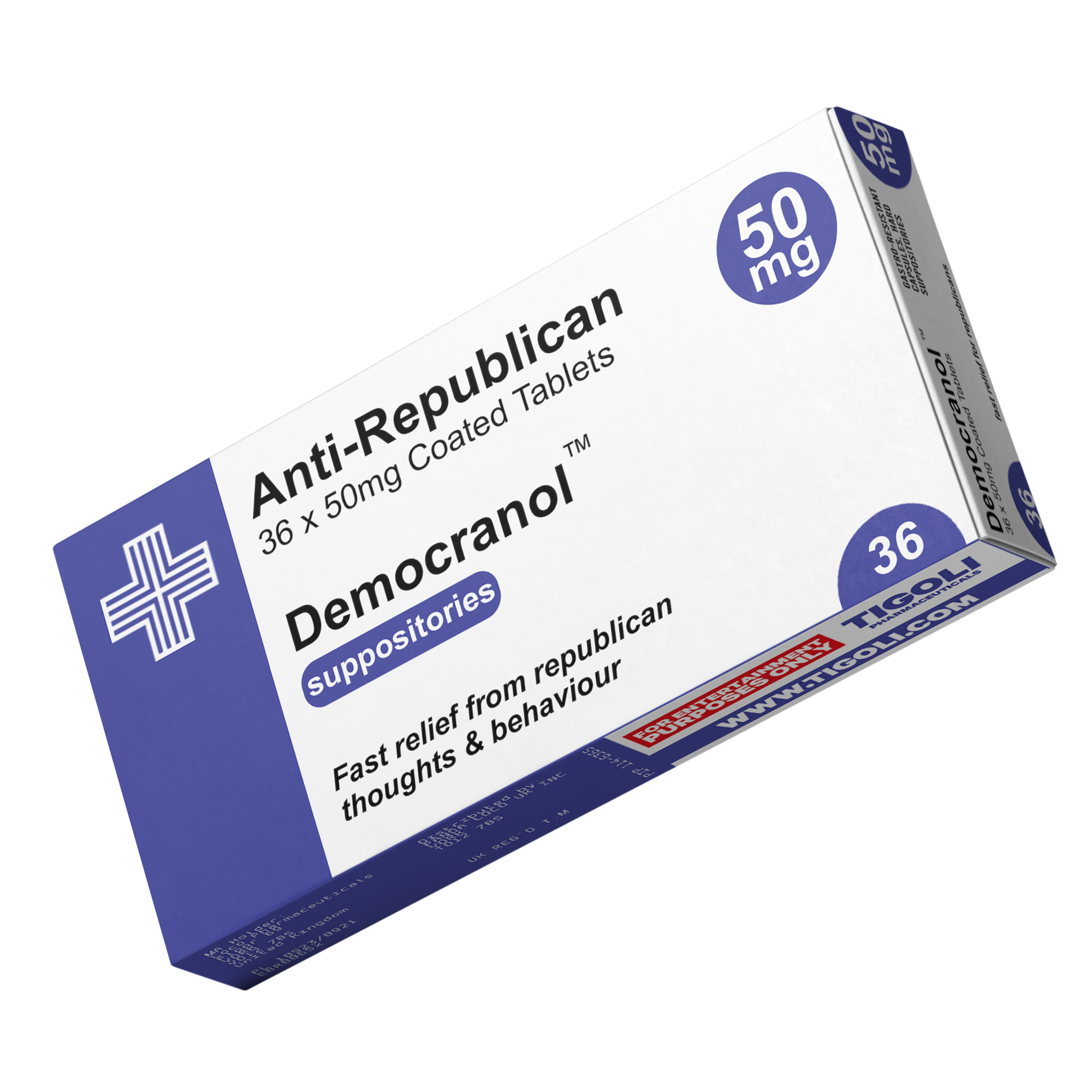 Caja de pastillas antirrepublicanas con receta médica, broma divertida y realista + bolsa de recetas gratis  Imagen secundaria del producto