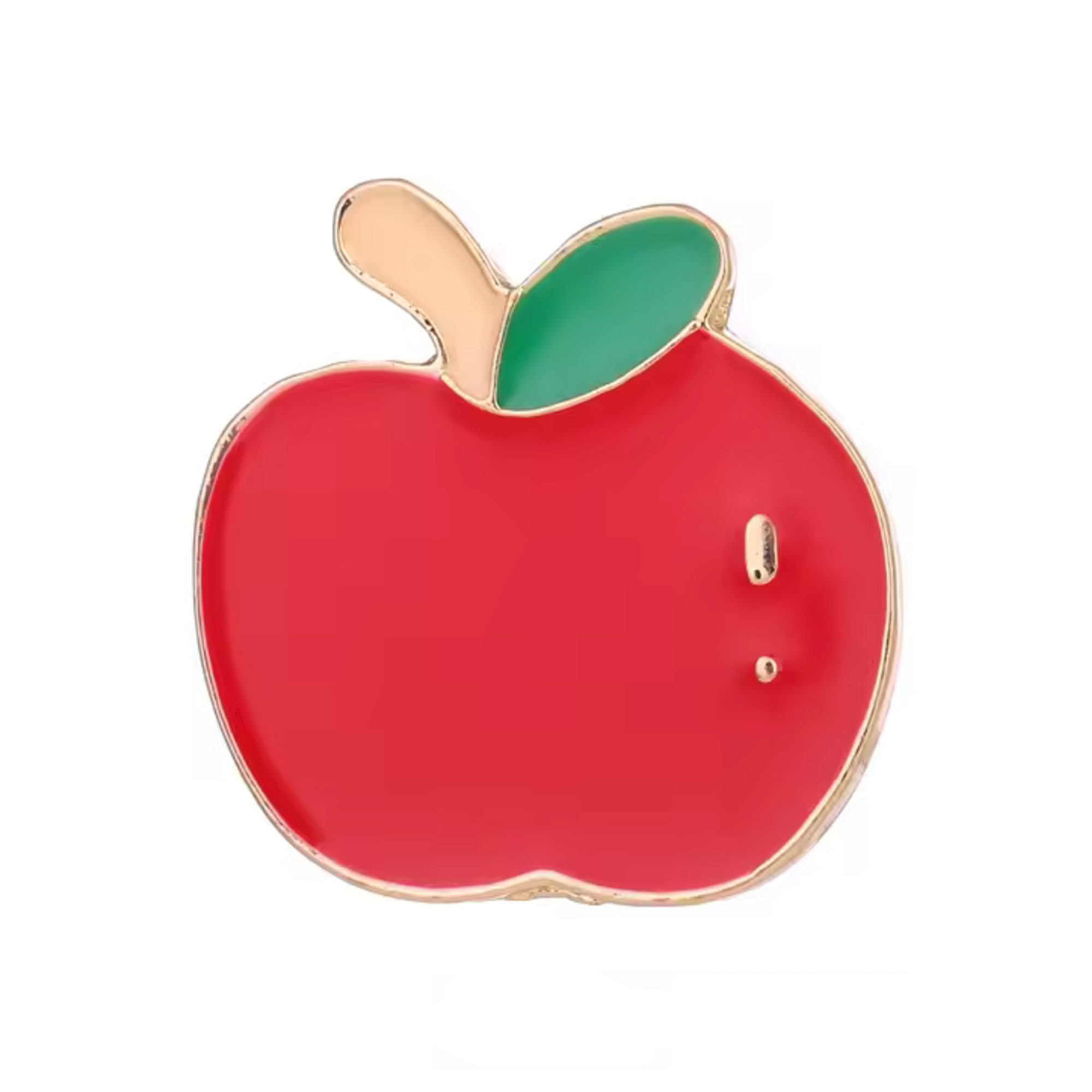 Red Apple Fruit Pin Badge
