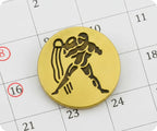 Aquarius Zodiac Sign Pin Badge