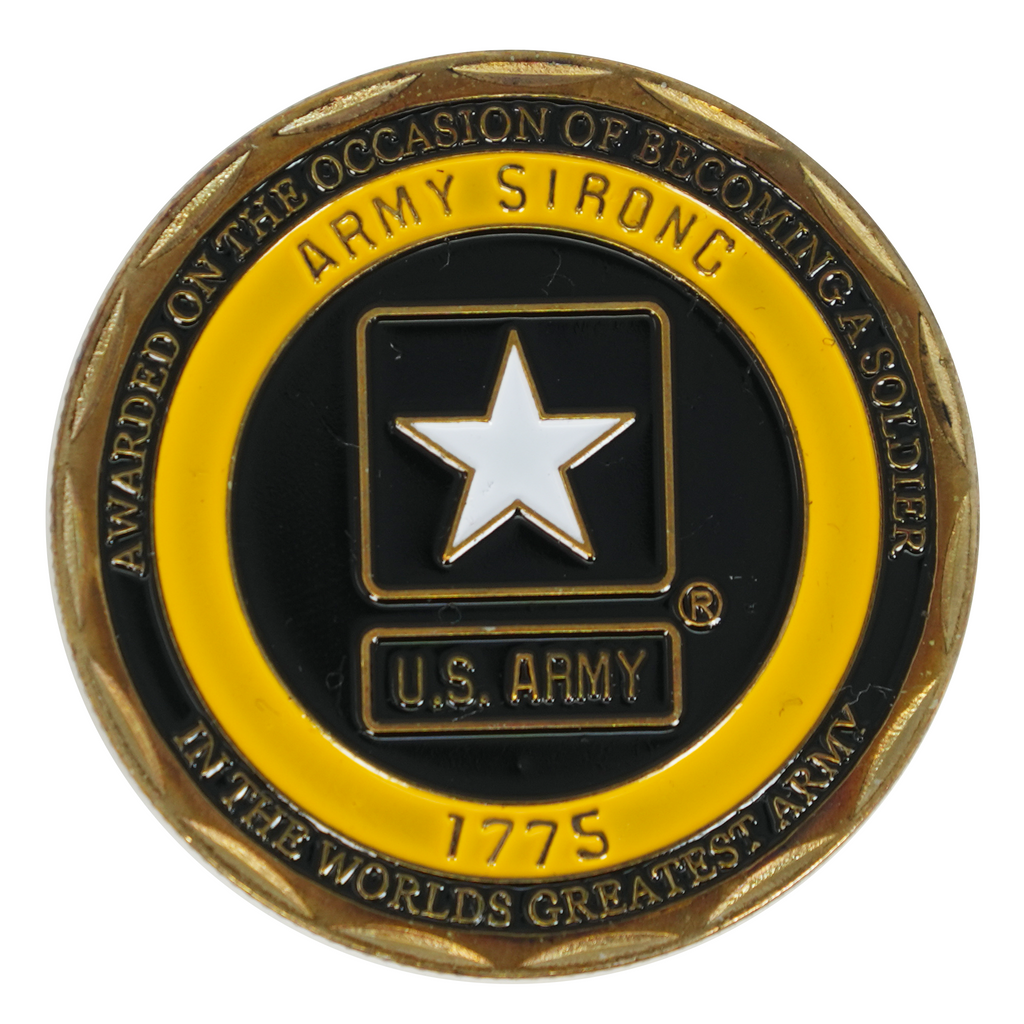 U.S. Army Yellow Ring Challenge Coin