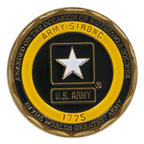 U.S. Army Yellow Ring Challenge Coin