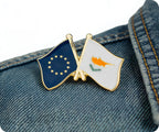 European Union & Cyprus EU Friendship Pin Badge