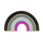 Asexual Pride Rainbow Enamel Lapel Pin Badge