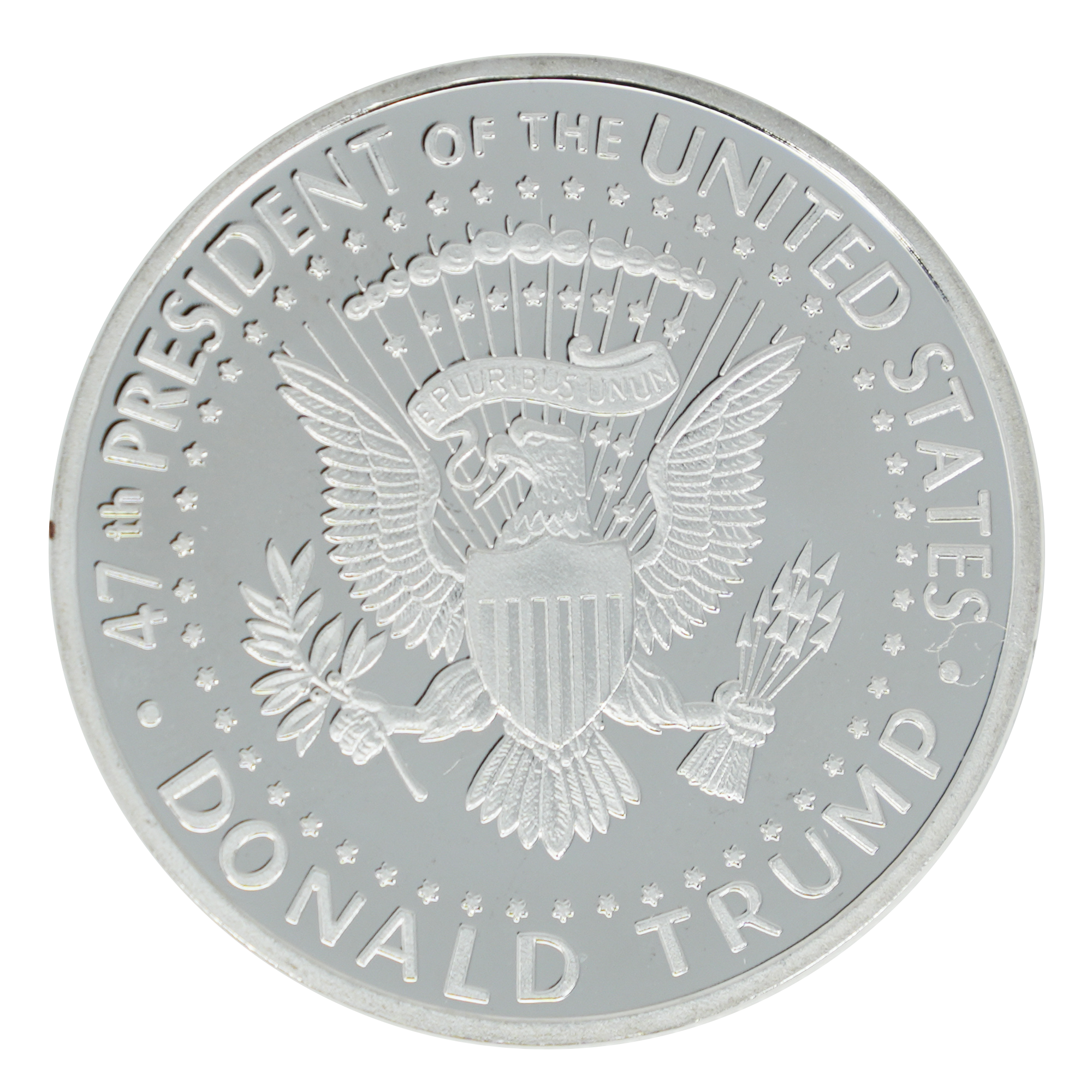 Donald J. Trump 47th President Silver Commemorative Coin