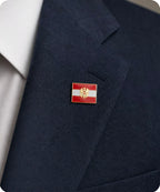Austria Rectangle Flag Enamel Pin Badge