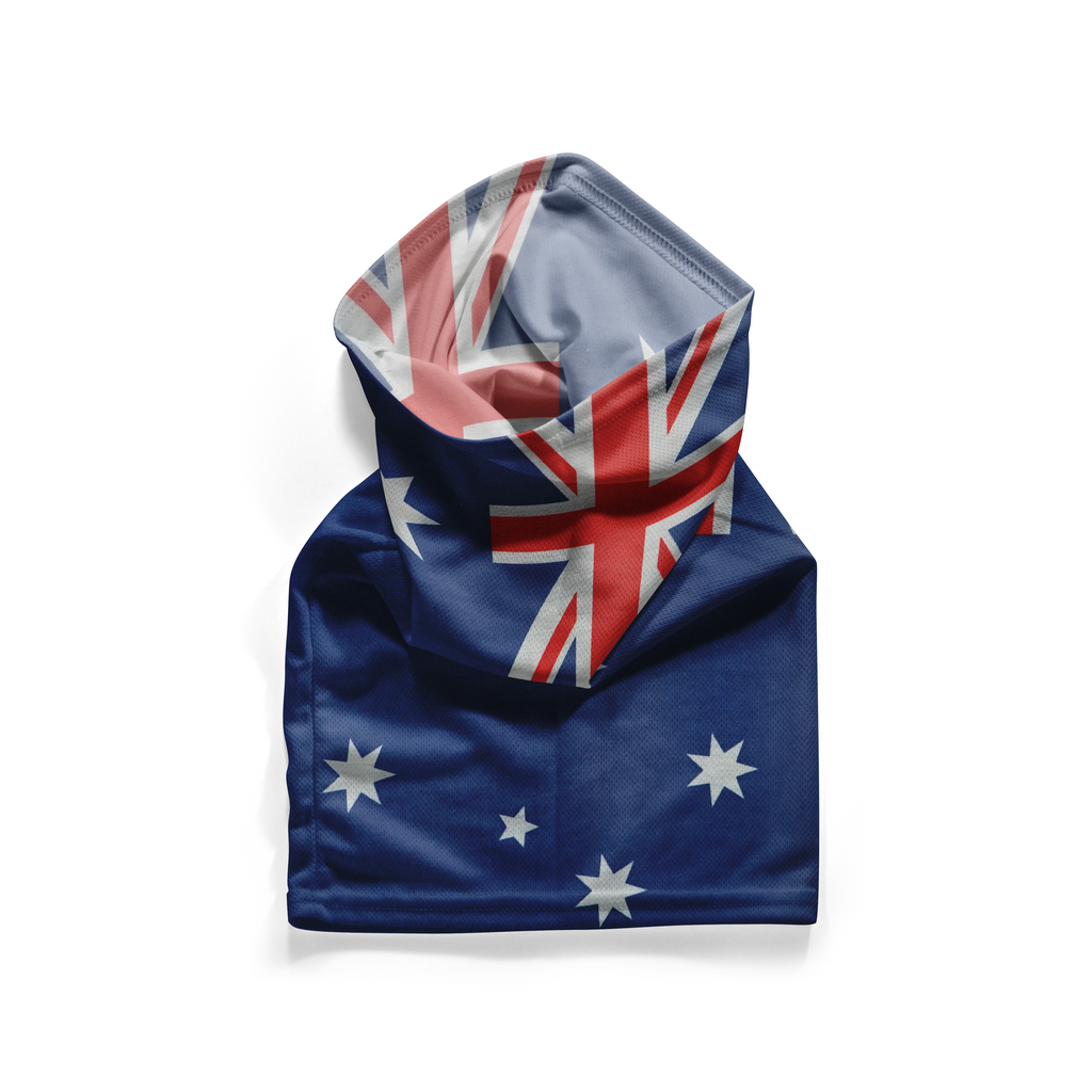 Snood con Bandera de Australia – Mascarilla Transpirable Cubrecuello