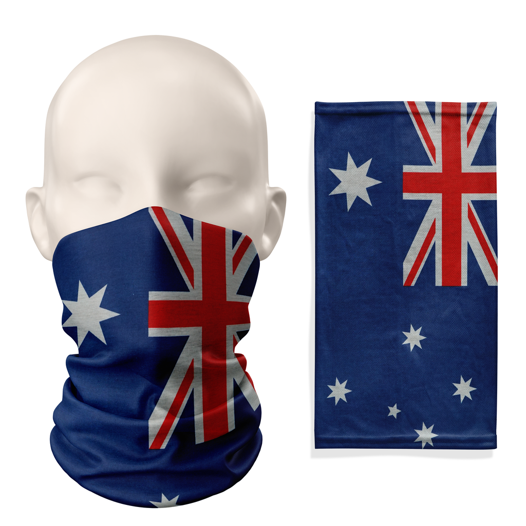 Snood con Bandera de Australia – Mascarilla Transpirable Cubrecuello