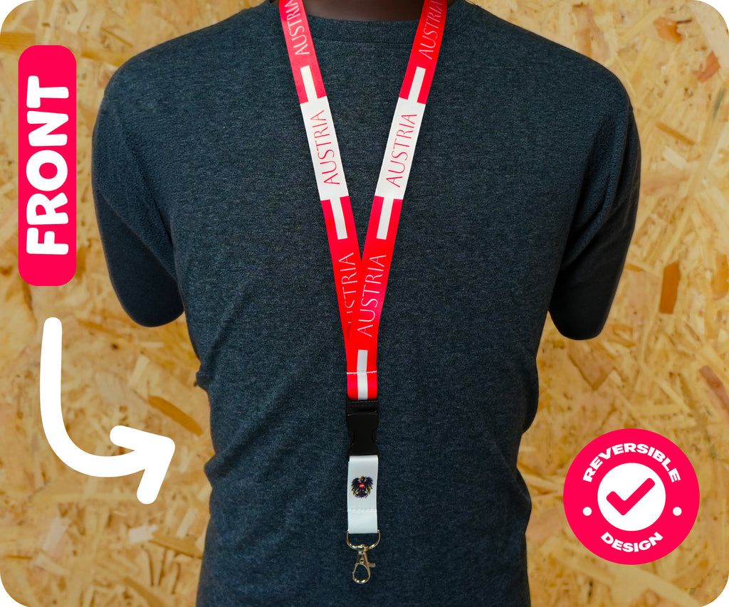 Austria National Flag Lanyard