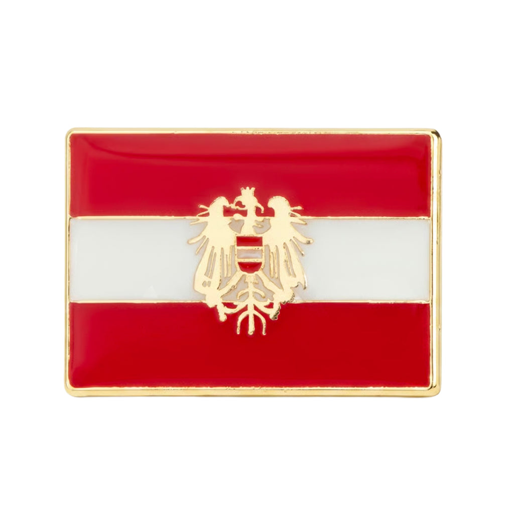 Austria Rectangle Flag Enamel Pin Badge