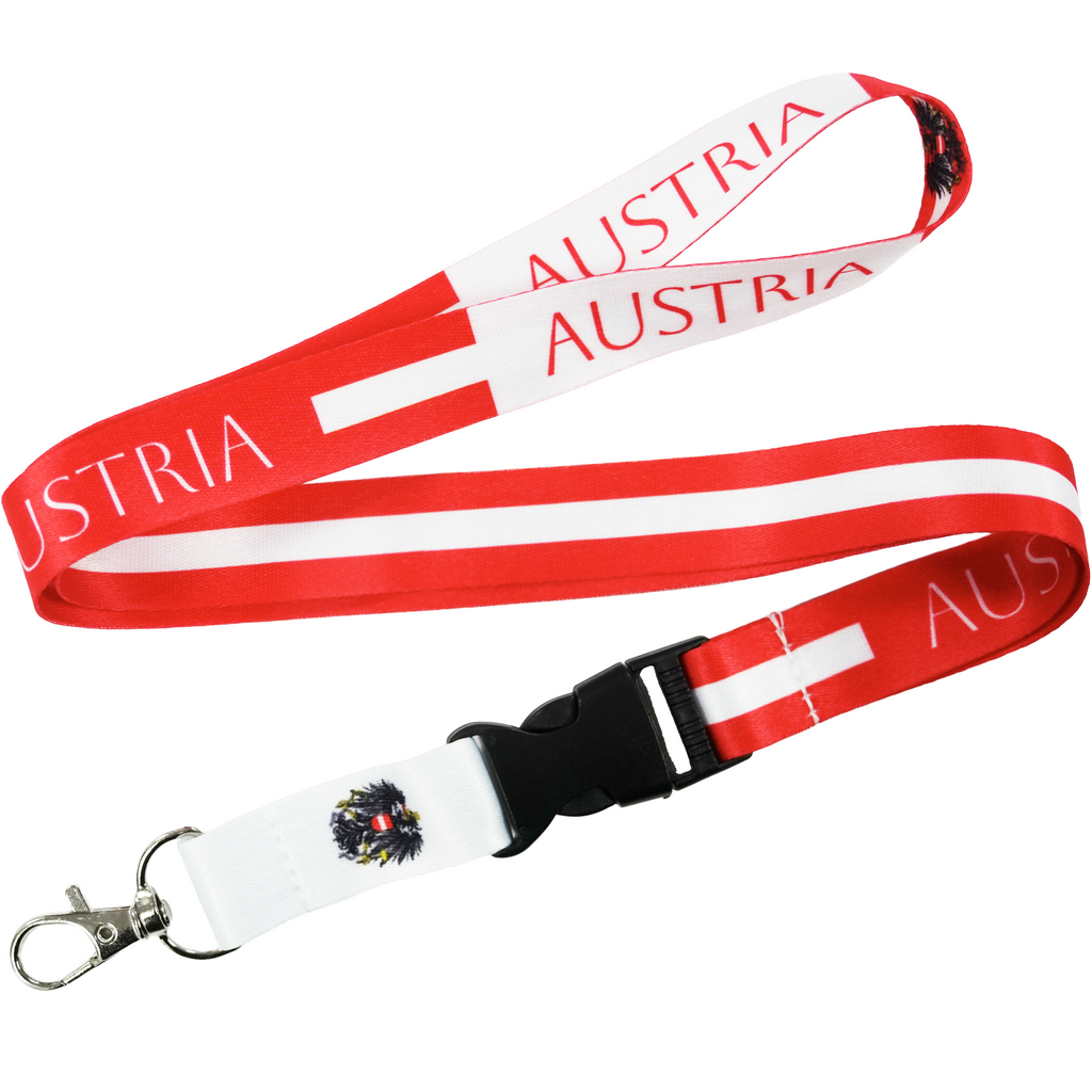 Austria National Flag Lanyard